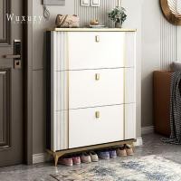 ราคา Wuxury Furniture ตู้เก็บรองเท้าบานเปิด/ปิด 3 ชั้้น สไตล์Luxuryสวยหรู กล่องเก็บรองเท้าชั้นวางรองเท้า สีขาว 80 cm (10751920)