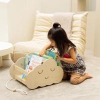 ราคา Purin Kids Cloud (คลาวด์) ที่วางหนังสือ ชั้นวางหนังสือ รถเข็นเก็บของ รถลากของ ของเล่นเด็ก ของเล่นไม้ Size ไม่มี ล้อ+เชือก สี (10752564)
