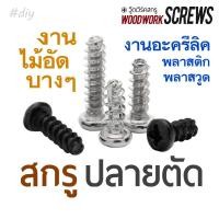 ราคา เกลียวปล่อย ปลายตัด หัวไม่แหลม งานไม้บาง 100ตัว สกรูงานไม้ สกรูตัวสั้น สกรูไม้อัด หัวจม หัวกลม น็อตงานไม้ น๊อตไม้ หัวจม M4x12 trim (10752664)