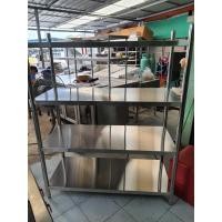 ราคา ร้านคัดสรร ชั้นวางของสแตนเลส แผ่นทึบ ยาว 1.5เมตร ขนาด 150x50x155 cm ขนาด 150x50x155 cm. - สแตนเลส (10740099)