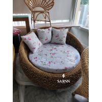 ราคา SARNN โซฟากลมหวายแท้ลายรังนก LOVE SEAT 150 Antiqute naturalRattan (10740704)