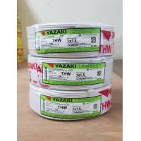 ราคา THAI YAZAKI สายไฟ แกนเดียวฉนวนชั้นเดียว 1 x 1.5 mm² ยาว 100 เมตร ขาว (10743403)