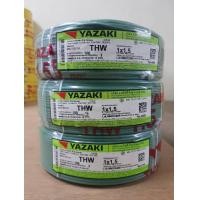 ราคา THAI YAZAKI สายไฟ แกนเดียวฉนวนชั้นเดียว 1 x 1.5 mm² ยาว 100 เมตร เขียว (10743407)