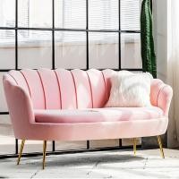 ราคา Wuxury Furniture โซฟาเปลือกหอย หุ้มกำมะหยี่อย่างดี โซฟาคาเฟ่ โซฟาร้านเสริมสวย ส่งฟรี 150 สีชมพู velvet (10769489)