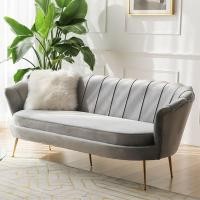ราคา Wuxury Furniture โซฟาเปลือกหอย หุ้มกำมะหยี่อย่างดี โซฟาคาเฟ่ โซฟาร้านเสริมสวย ส่งฟรี 150 สีเทา velvet (10769492)