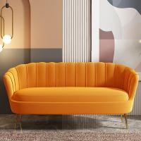 ราคา Wuxury Furniture โซฟาเปลือกหอย หุ้มกำมะหยี่อย่างดี โซฟาคาเฟ่ โซฟาร้านเสริมสวย ส่งฟรี 180 สีส้ม velvet (10769494)