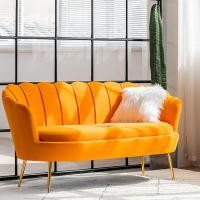 ราคา Wuxury Furniture โซฟาเปลือกหอย หุ้มกำมะหยี่อย่างดี โซฟาคาเฟ่ โซฟาร้านเสริมสวย ส่งฟรี 150 สีส้ม velvet (10769498)