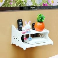 ราคา หนูไข่มุก ชั้นวางของใต้ทีวี ดีไซน์เก๋ 32x24x18 cm White (10765767)