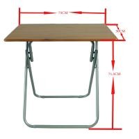 ราคา Rockwood โต๊ะพับอเนกประสงค์ RW1102 สีไม้ 70*50*71.5 cm ไม้อ่อน (10804624)