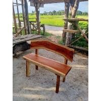 ราคา พิศเพืองpitpuang ม้านั่งยาวมีพนักพิงหลัง ไม้ประดู่ ขาไม้ แบบที่2 มีพนักพิง ขาไม้ ขนาด 30x100x45 ซม (10788737)