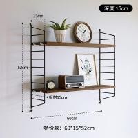 ราคา BF&MF shop ชั้นวางของโครงเหล็กแบบติดผนัง สีไม้ (2 ชั้น) 60 x 15 cm. พรีออเดอร์ (10778589)