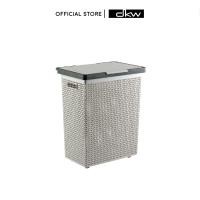 ราคา DKW ตะกร้าผ้าเหลี่ยม (มีฝาปิด) รุ่น SAAN รหัส HH-1120L ผืนผ้า-มีฝาปิด HH-1120L เทา-ขอบเทาเข้ม (10778720)