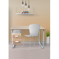 ราคา Betrendshop โต๊ะทำงาน ROCKWOOD RW2080C ไวท์โอ๊ค 120*60*76 cm. (10786107)