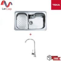 ราคา TEKA ซิงค์ล้างจาน 1 หลุม รุ่น BAHIA 1B + ก็อกน้ำเย็น รุ่น Z14 เงิน (10758302)