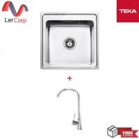 ราคา TEKA ซิงค์ล้างจาน 1 หลุม รุ่น NOVA 1B + ก็อกน้ำเย็น รุ่น Z14 เงิน (10758325)