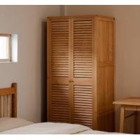 ราคา Kyotohaus ตู้เสื้อผ้าระแนงไม้ลายขวาง ขนาดใหญ่ ไม้สัก (ไทย) คล้าย 80-90% ขนาด 75*60*185 cm. (10787656)