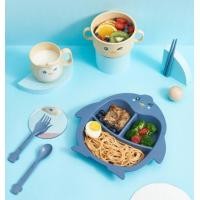 ราคา Ozone Baby Shop ชุดจานชามสำหรับเด็ก ถาดหลุมกินข้าวเด็ก จานหลุม 5 ชิ้น จานหลุมสัตว์น่ารัก Setจานฟางข้าวสาลี - Size setแพนกวินชมพู (10777624)
