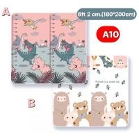 ราคา Ozone baby shop แผ่นรองคลานพับได้ XPE หนา2cm งานพรีเมี่ยม แผ่นรองคลาน มีลาย2ด้าน พับเก็บง่าย สี พลาสติก A5,6 ฟุต 180x200 cm. (10777658)
