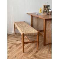 ราคา 23rd.woodwork เก้าอี้ไม้สักเชือกมาคราเม่ เบนช์ยาวเชือกถักมาคราเม่ สีธรรมชาติ/สีไม้สักธรรมชาติ (10794982)