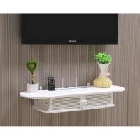 ราคา หนูไข่มุก ชั้นวางของใต้ทีวี ดีไซน์เก๋ 24x80x11 cm White (10765764)