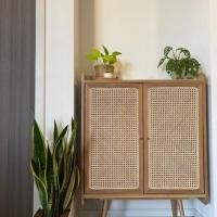 ราคา Warmwood.Craft ตู้รองเท้่าไม้สัก บุหวาย สีไม้ธรรมชาติ (10784098)