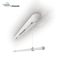ราคา Panasonic ราวแขวนผ้าอเนกประสงค์ สำหรับติดตั้งบนเพดาน แบบที่1 สีขาว บนเพดาน (10785047)