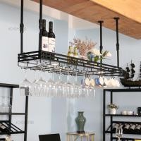 ราคา Wuxury Furniture ราวแขวนแก้วไวน์ ชั้นแขวนแก้วไวน์ ที่แขวนแก้วไวน์ ชั้นวางขวดไวน์ ส่งฟรี 120 cm ดำ (10785935)