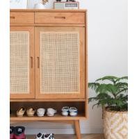 ราคา Kyotohaus ตู้ไม้เก็บรองเท้าไม้พร้อมลิ้นชัก ขนาด 90*35*115 cm. ไม้สัก (ไทย) คล้าย 80-90% (10787660)