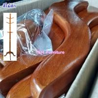 ราคา TSH Furniture เสาแขวนสูทสีธรรมชาติ สแตนแขวนเสื้อ เสาไม้แขวน ที่แขวนหมวก ที่แขวนผ้า ที่แขวนร่ม ผลิตจากไม้ยางพารา สวย ทนทาน สีไม้สัก (10789423)