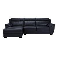 ราคา Index Living Mall Official Store โซฟาหนัง L-Shape ด้านขวา รุ่น ซิมโฟนี่ 267 ดำ genuineLeather (10789742)