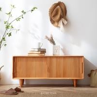 ราคา HOMETOWN ตู้ไม้เก็บรองเท้าสไตล์ญี่ปุ่น สตูลไม้ชั้นวางรองเท้า multi-functional สี Cherry wood 100x35x45 cm (10789892)