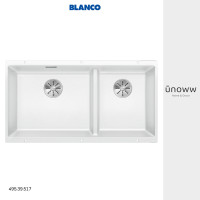 ราคา BLANCO อ่างล้างจาน 2 หลุม แบบฝังใต้เคาน์เตอร์ รุ่น SUBLINE 480/320-U รหัส 495.39.517 white (10804508)