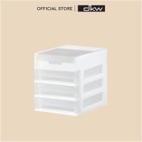 ราคา DKW กล่องลิ้นชัก 3 ชั้น รหัส HH-460/3ST ขนาดเล็ก mini drawer HH-460/3ST กรอบขาวทึบ 3 ชั้น (10790221)