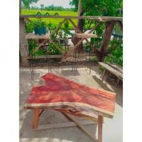 ราคา พิศเพืองpitpuang โต๊ะทำงาน โต๊ะกลางโซฟา ไม้ประดู่ โต๊ะกลาง ขนาด 25-38x80x45 ซม (10790995)