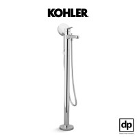 ราคา KOHLER ก๊อกผสมลงอ่างอาบน้ำแบบตั้งพื้นพร้อมฝักบัวสายอ่อน รุ่น Accliv สีโครเมี่ยม (10810071)
