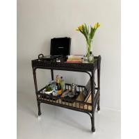 ราคา Mardi Decor ชั้นวางของแบบมีล้อเลื่อน รุ่น วิคทอเรีย 80x40x80 cm. Rattan Black (10808483)