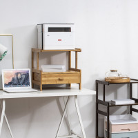 ราคา FURNATUR ชั้นวางของเอนกประสงค์ ไม้ไผ่ รุ่น SHF003 1ลิ้นชักสูง45ซม. (10796969)