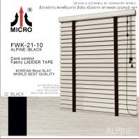 ราคา MICRO มู่ลี่ไม้ FOAM WOOD รุ่นโซ่วน รหัส FWK-21 Alpine (DIY) Alpine /Black 145x120 cm. (10820252)