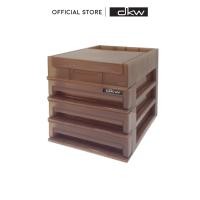 ราคา DKW กล่องลิ้นชัก 3 ชั้น รหัส HH-460/3ST ขนาดเล็ก mini drawer HH-460/3ST น้ำตาล 3 ชั้น (10790223)