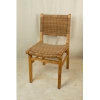 ราคา Mardi Decor เก้าอี้อาหารไม้สักสานหวายเทียม รุ่น เดอะมูน น้ำตาล (10812336)