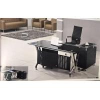 ราคา Taiheng โต๊ะทำงาน รุ่นGlass office table มีตู้เสมอกระจก สีดำ (10808634)