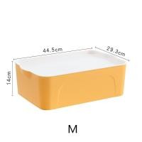 ราคา Dear Home กล่องเก็บของพร้อมฝา กล่องพลาสติก กล่องเก็บของอเนกประสงค์ ที่ใส่ของ กล่องเก็บของ กล่องใส่ของ ที่เก็บของ DH63 เหลือง-M (10823592)