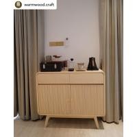 ราคา Warmwood.Craft ตู้ sideboard ไม้แอชพรีเมี่ยม รุ่น Pierre 100-35-85 cm White natural (10828460)