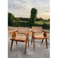 ราคา Topteak เก้าอี้ไม้สักพนักพิงหวาย สีตามภาพ (10837472)