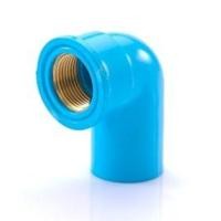 ราคา กิจตรงอุบล ข้องอเกลียวในทองเหลือง 1/2 นิ้ว ข้องอเกลียวใน สีฟ้า (10826614)