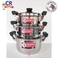 ราคา CR Kitchenware ชุดหม้อหุงต้ม รุ่น Classic ตราหัวม้าลาย Zebra เบอร์ 18-20-22 (10880033)