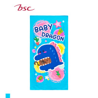 ราคา BSC ผ้าขนหนู Cotton100% ผ้าเช็ดตัว ขนาดมาตรฐาน 70x135cm. ผ้าพิมพ์เต็มผืนลายการ์ตูน สีสันสดใส [ AST145 ] ลาย Dragon 70x135cm. (10884791)