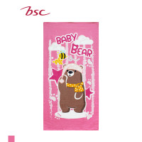 ราคา BSC ผ้าขนหนู Cotton100% ผ้าเช็ดตัว ขนาดมาตรฐาน 70x135cm. ผ้าพิมพ์เต็มผืนลายการ์ตูน สีสันสดใส [ AST145 ] ลาย Bear 70x135cm. (10884792)