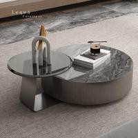 ราคา Lequa.Furniture โต๊ะกลางโซฟา โต๊ะรับแขก โต๊ะสแตนเลส โต๊ะกลม โต๊ะหินอ่อน เทา (10850824)