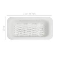 ราคา Dear Home ตะกร้าล้างผัก ตะกร้าล้างผลไม้ ยืดหดได้ ระบายน้ำ ปรับความยาวได้ 0814 สีขาว (10827142)